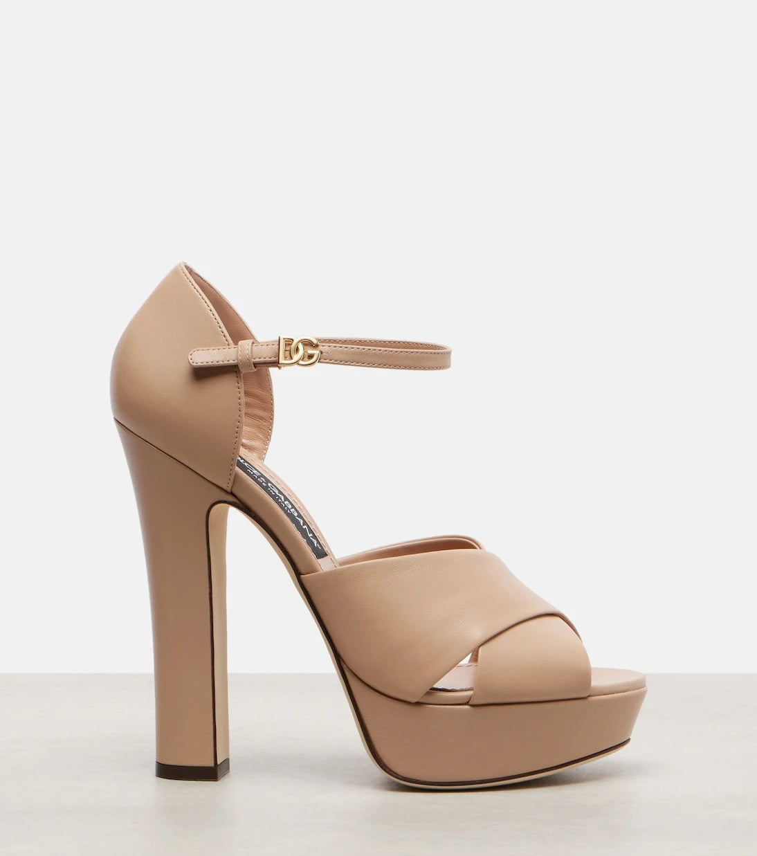 Dolce&Gabbana - Leather platform sandals