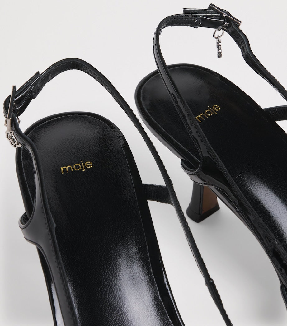 Patent Leather Slingback Pumps 70