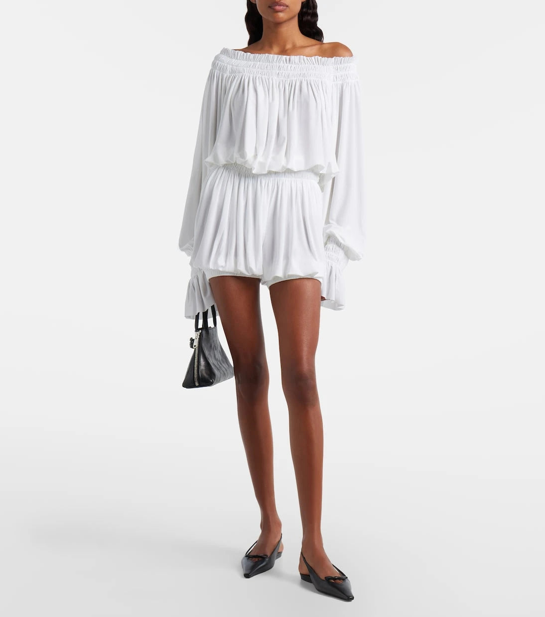 Norma Kamali - Gathered shorts