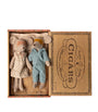 Maileg Mum and Dad Mice Bedtime Cigarbox Set (21cm)