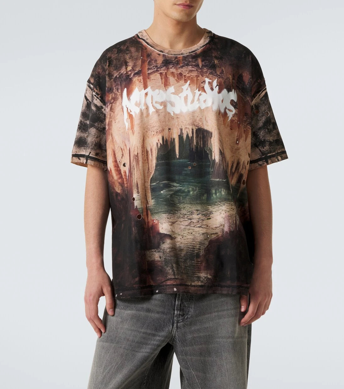 Acne Studios - Embellished printed cotton jersey T-shirt