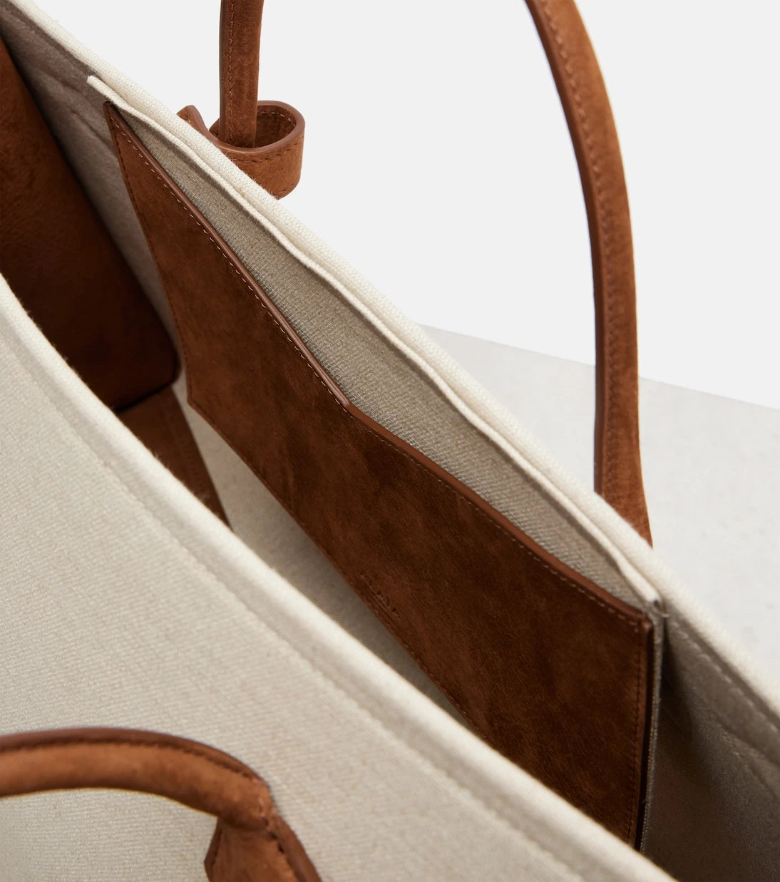 Alaïa - Le Teckel leather-trimmed canvas tote bag