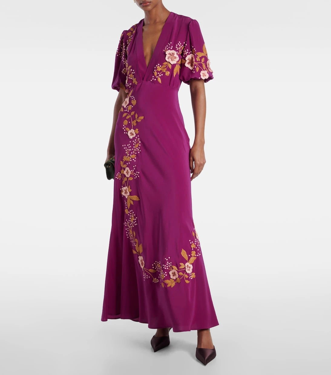 La DoubleJ - Marlene embroidered silk gown