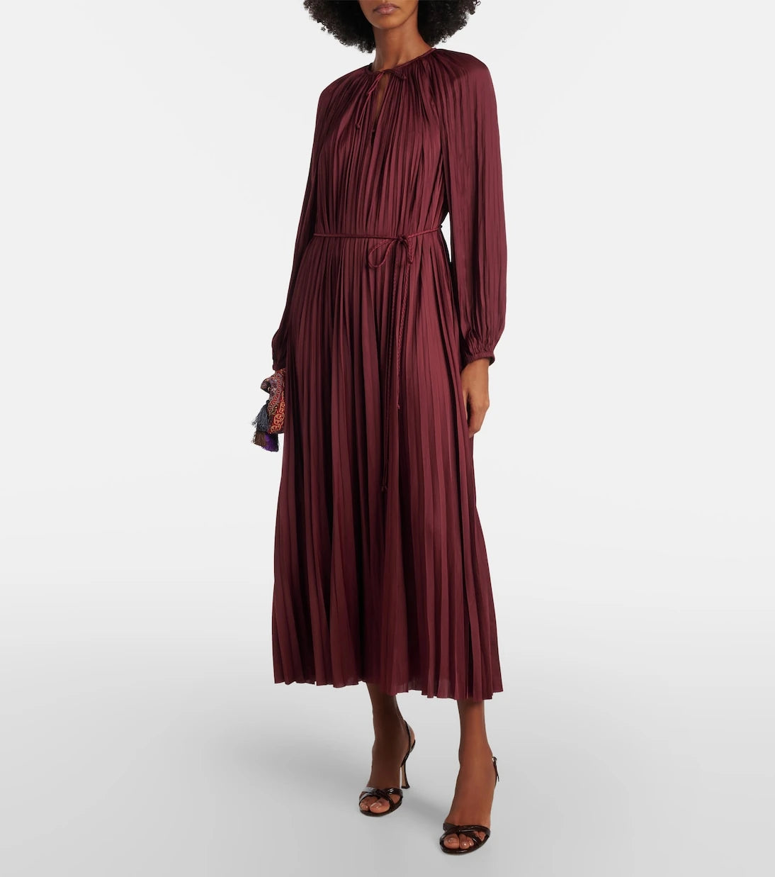 Ulla Johnson - Alexia satin plissé midi dress