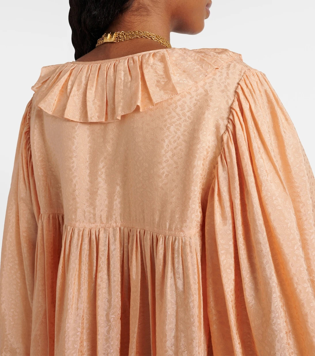 Chloé - Ruffled jacquard minidress