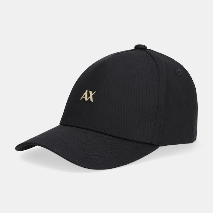 Памучна шапка с козирка Armani Exchange