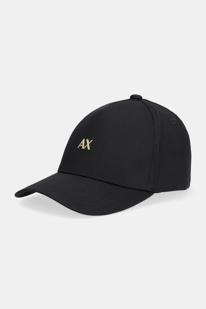 Памучна шапка с козирка Armani Exchange