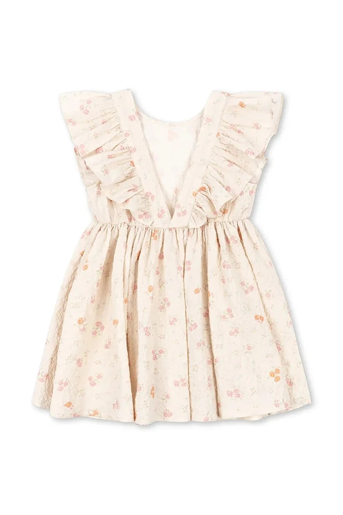 Konges Sløjd pamuklu ELIN FRILL DRESS GOTS