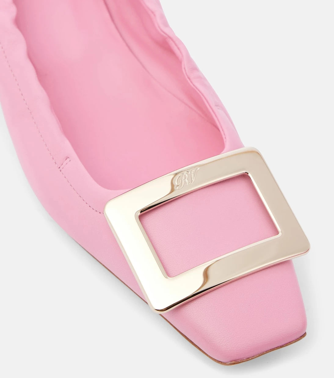 Roger Vivier - Belle Vivier leather ballet flats