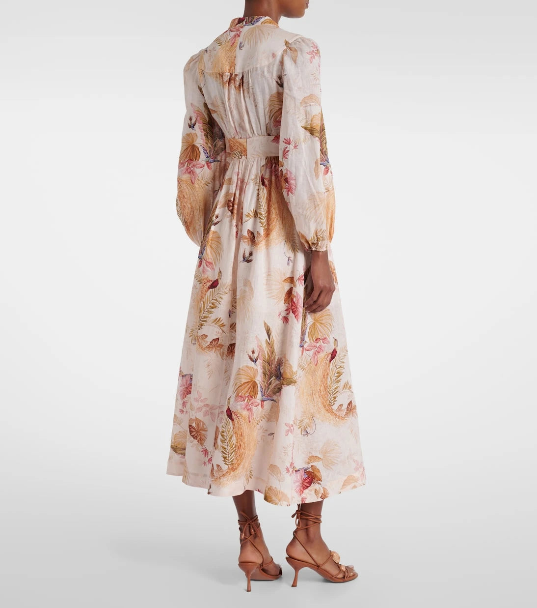 Zimmermann - Ascension floral linen midi dress