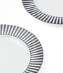 Set of 2 Stripes Dessert Plates (22cm)