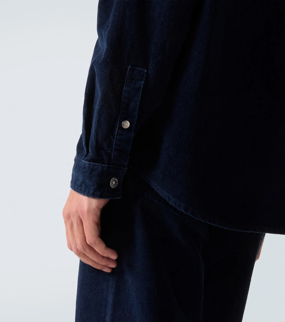 Stone Island - Compass cotton-blend corduroy overshirt