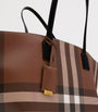 Burberry Brown Medium Check Tote Bag