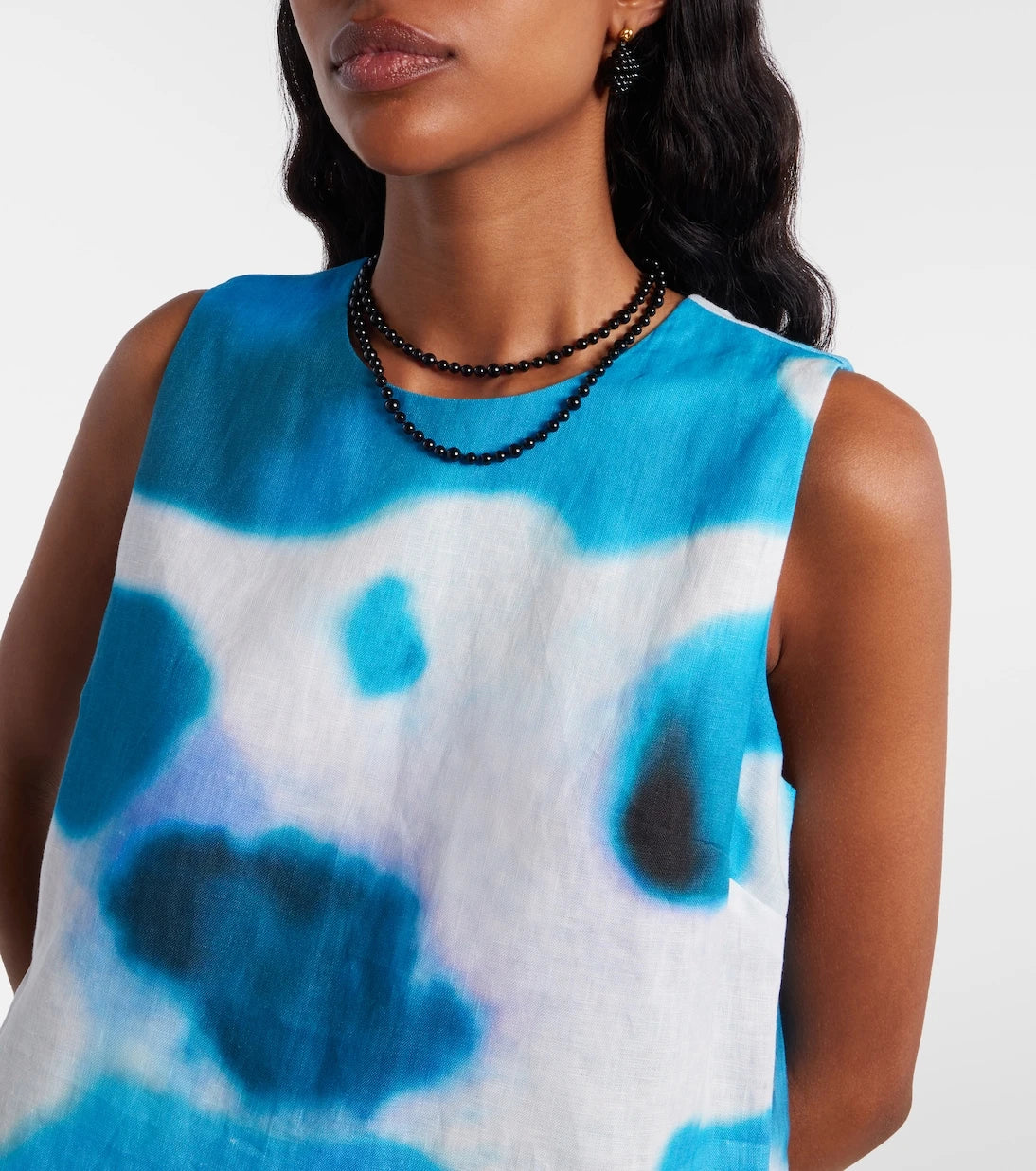 Staud - Brea printed linen minidress