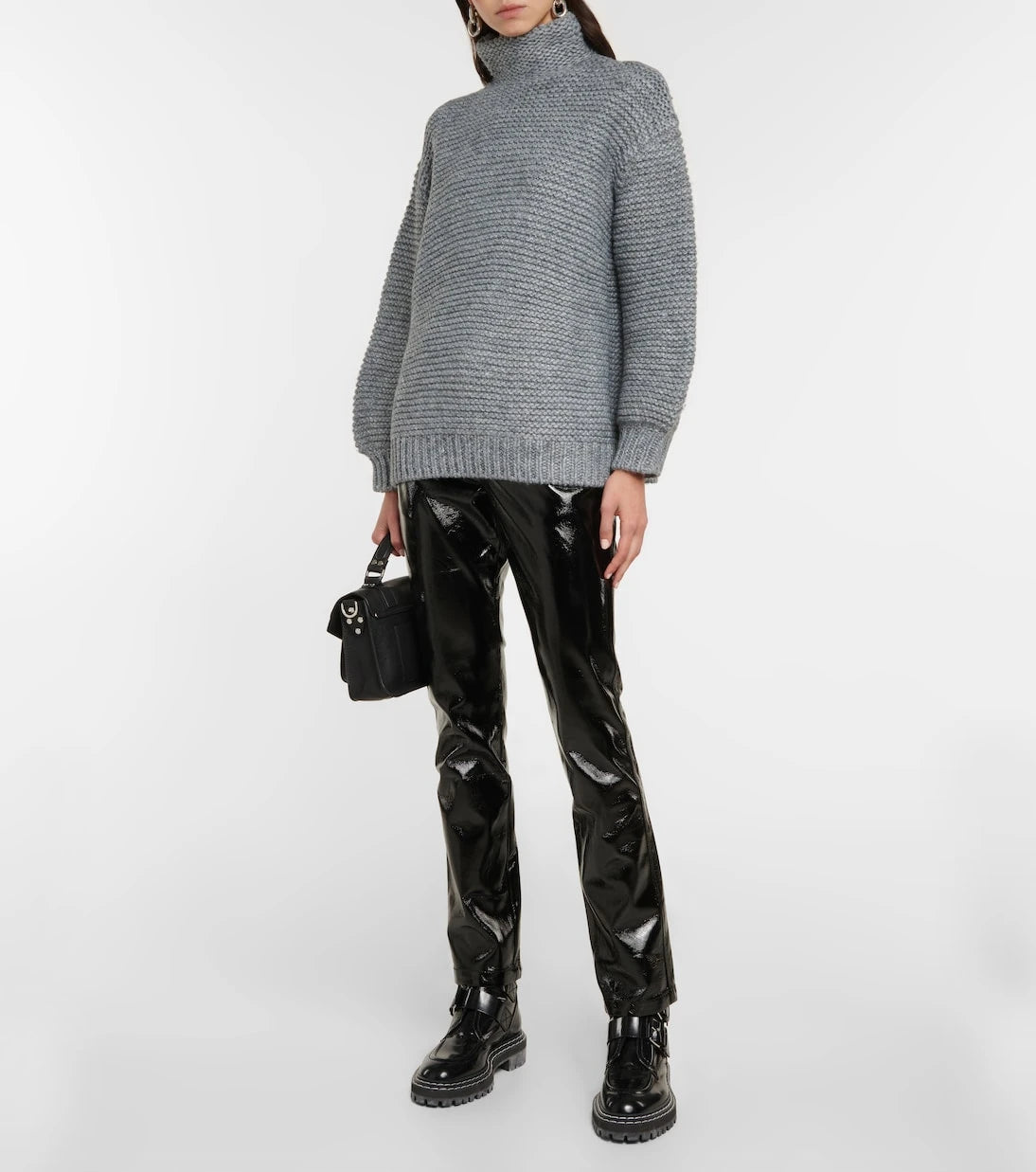 Proenza Schouler - White Label coated high-rise straight pants