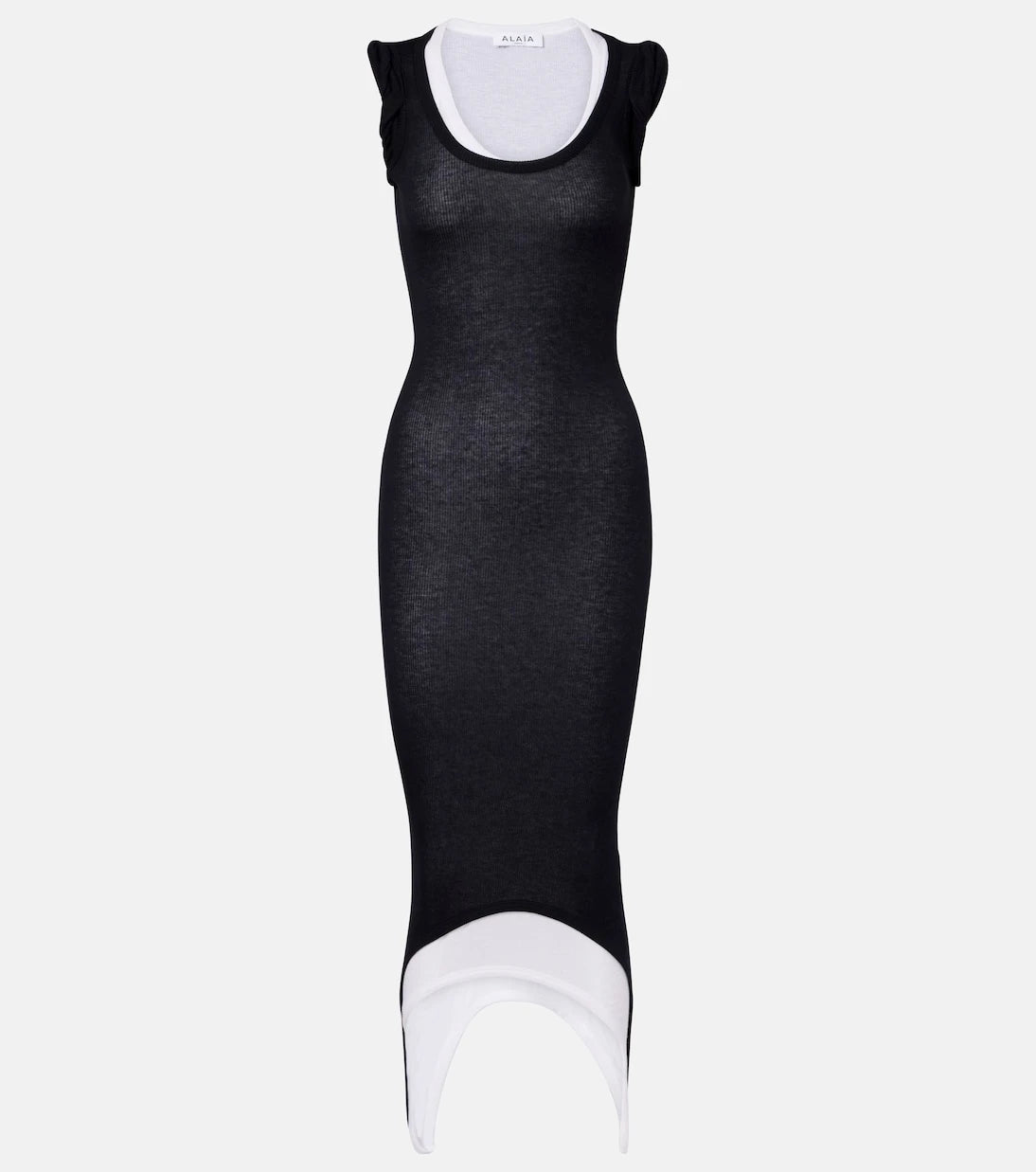 Alaïa - Ribbed-knit midi dress