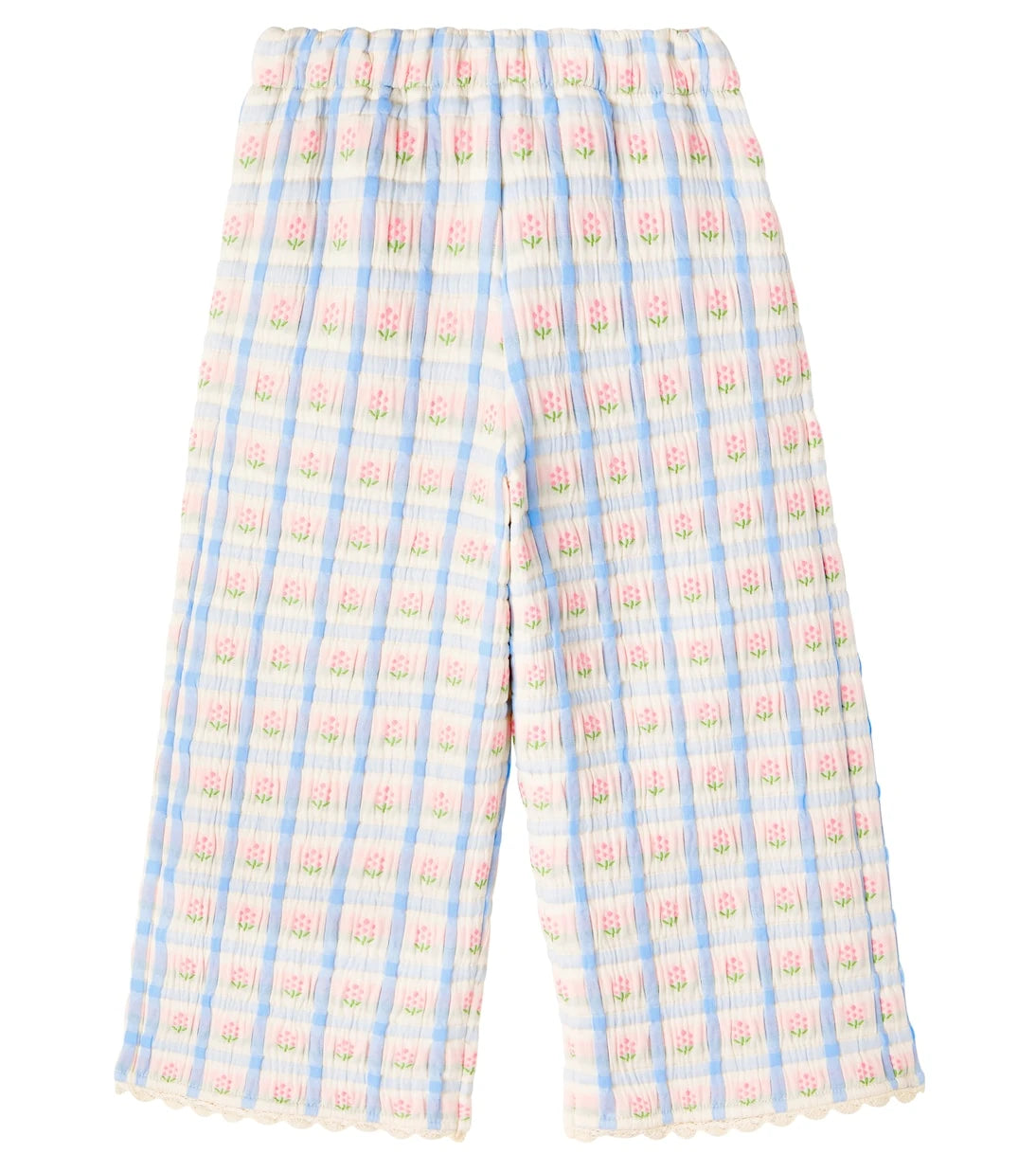 Bebe Organic - Zora knitted floral cotton-blend pants
