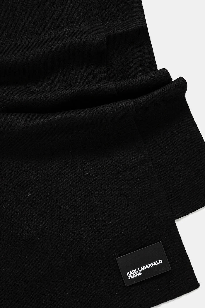 Шапка и шал с вълна Karl Lagerfeld Jeans