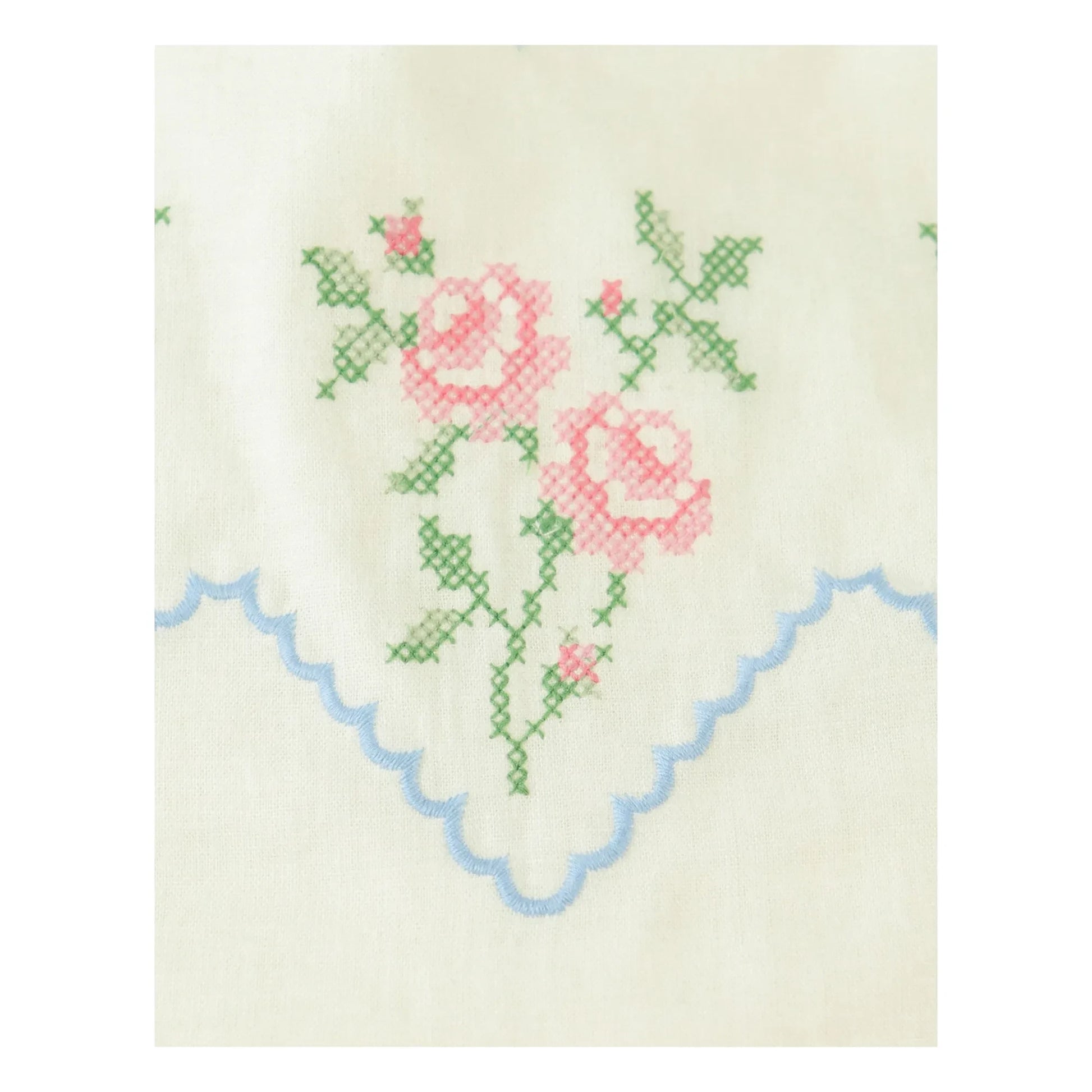 Gingersnaps - Jill Linen Embroidered Playsuit | Ecru