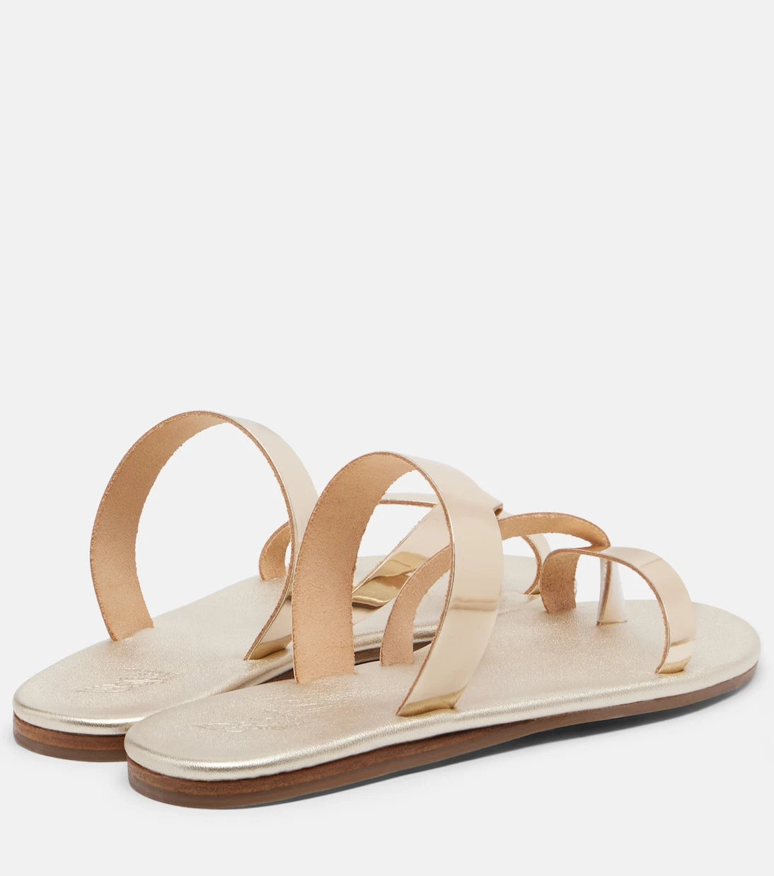 Ancient Greek Sandals - Daphnae metallic leather sandals