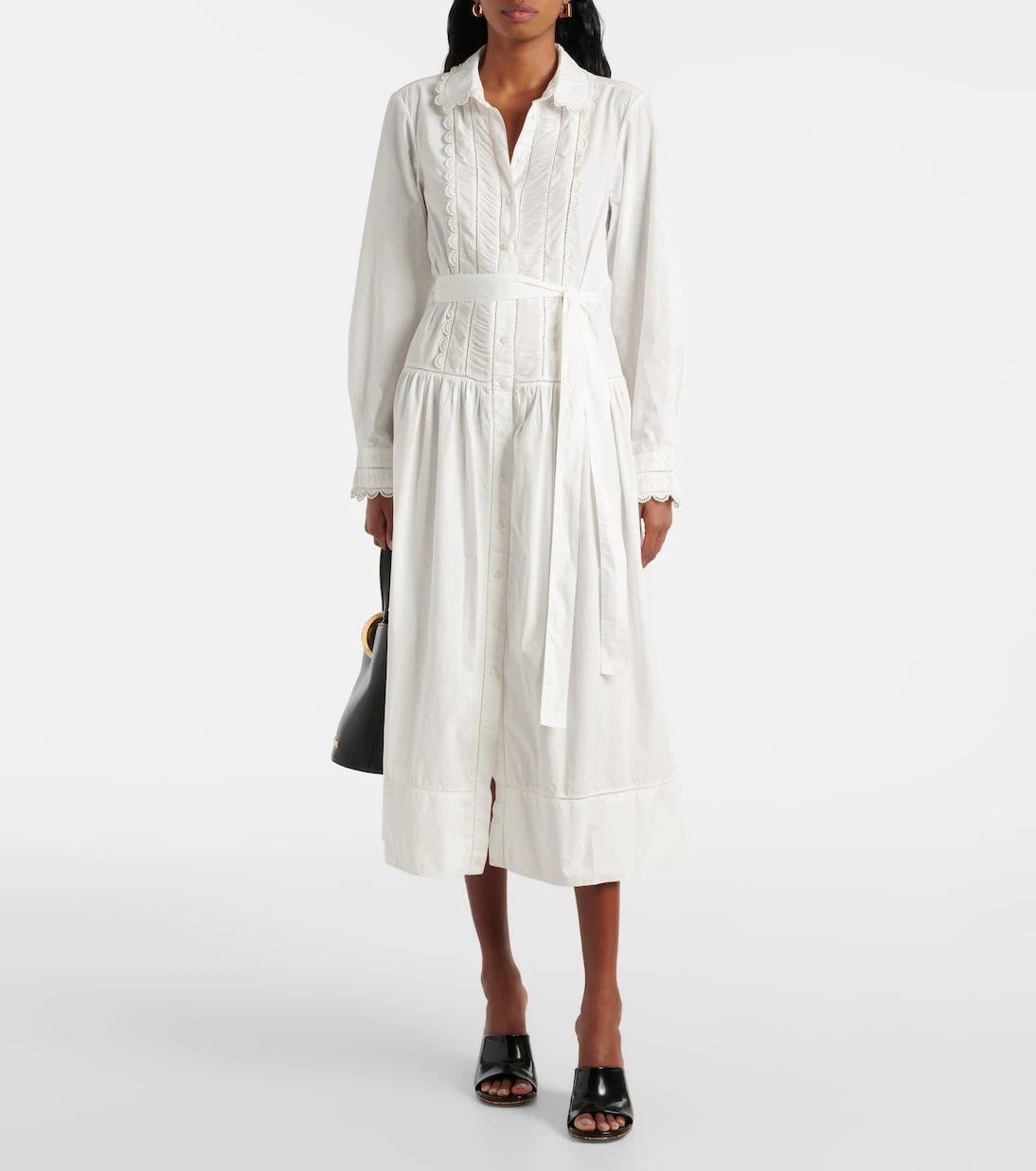 Ulla Johnson - Belted cotton shirt midi dress