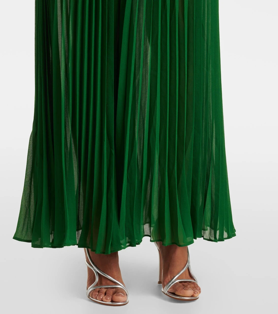 Self-Portrait - Crystal-embellished ruffled gown