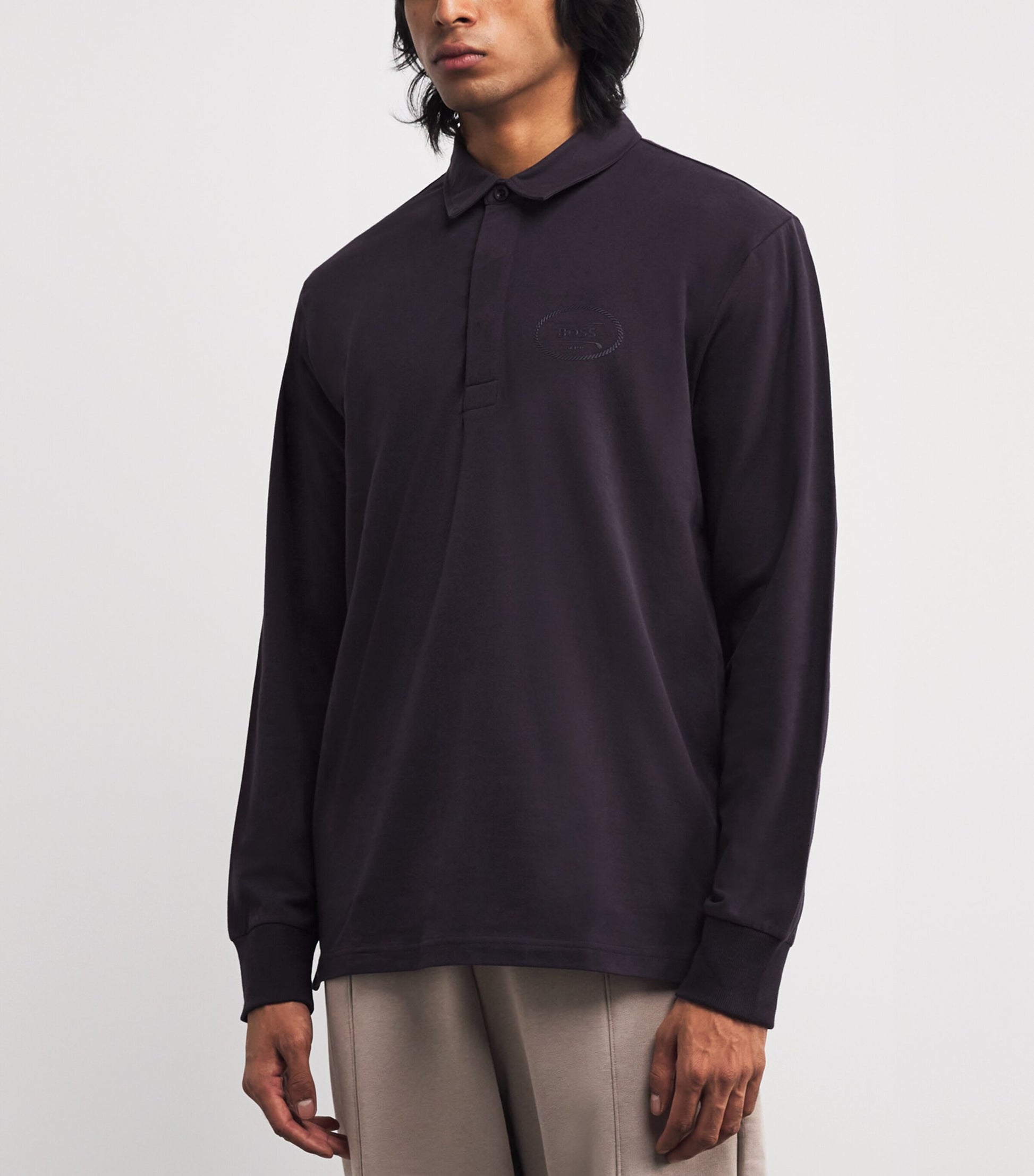 BOSS Stretch-Cotton Hole 19 Polo Shirt
