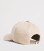 Beige Camel Fur Monogram Baseball Cap