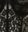 McQueen Black Lace Bustier Corset Top