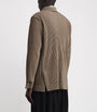 Homme Plissé Issey Miyake Beige Pleated Double-Breasted Jacket
