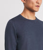 Isaia Blue Wool Crew-Neck Sweater