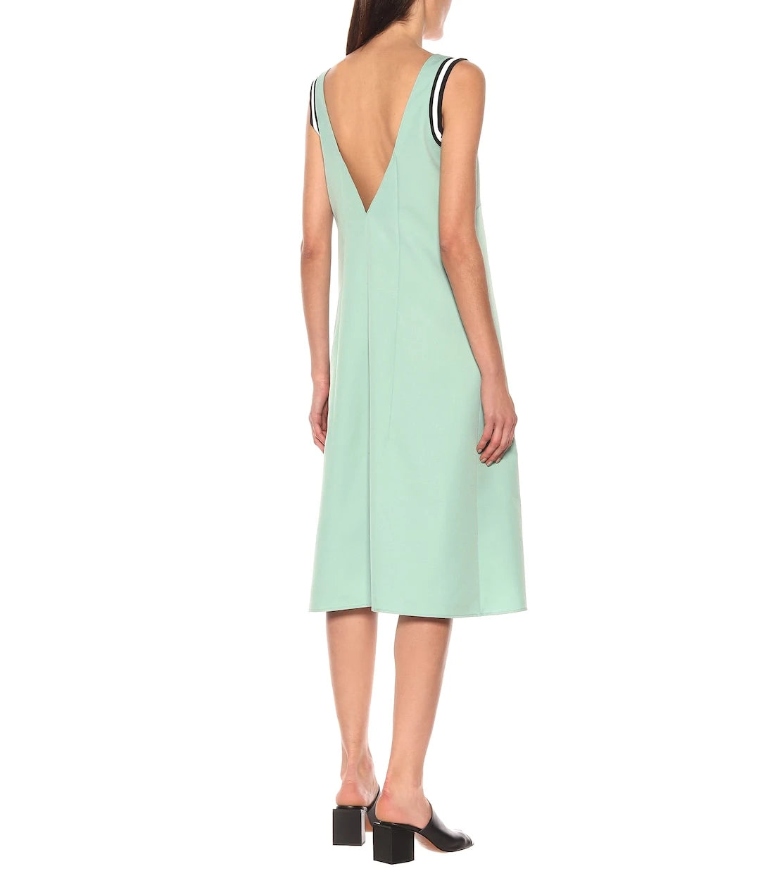 Plan C - Sleeveless cady midi dress