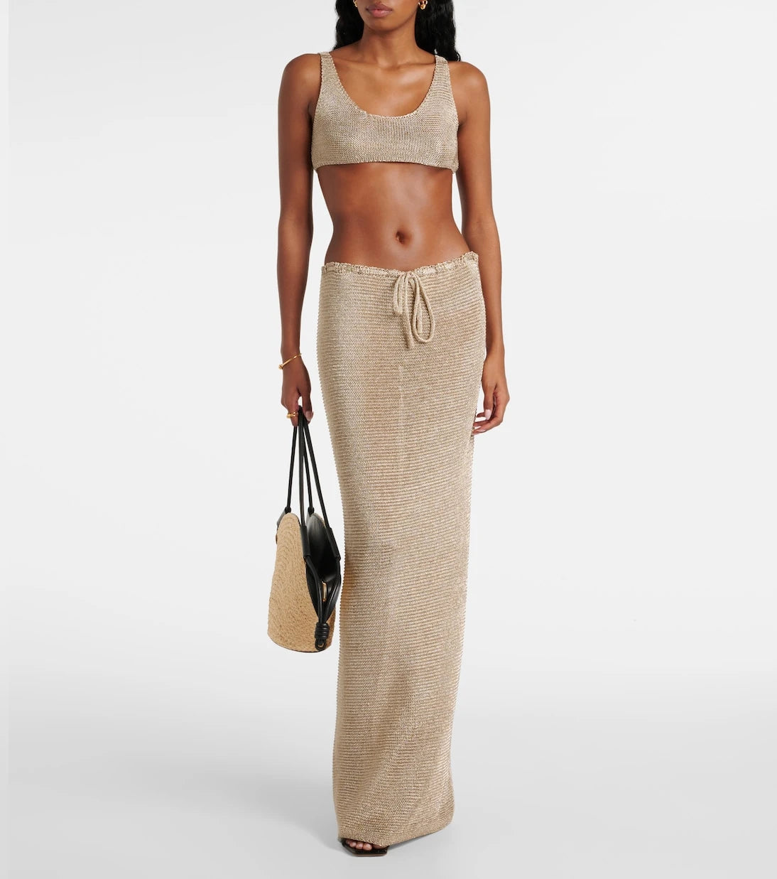 Bananhot - Knitted lamé bra top