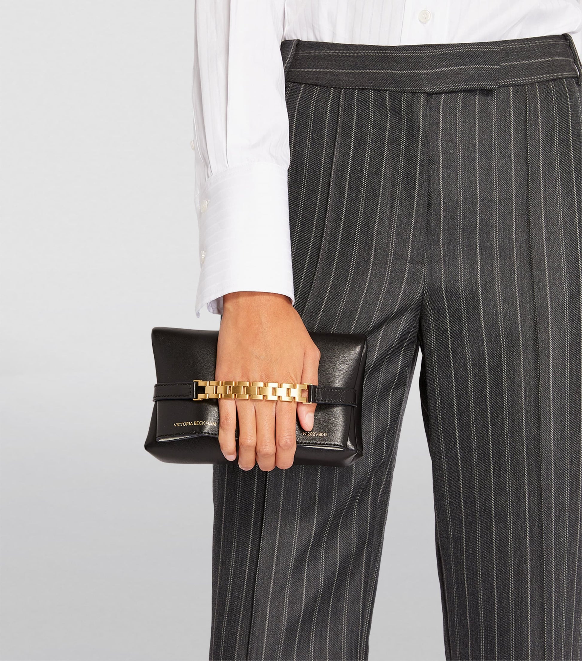 Mini Leather Chain Pouch BLACK