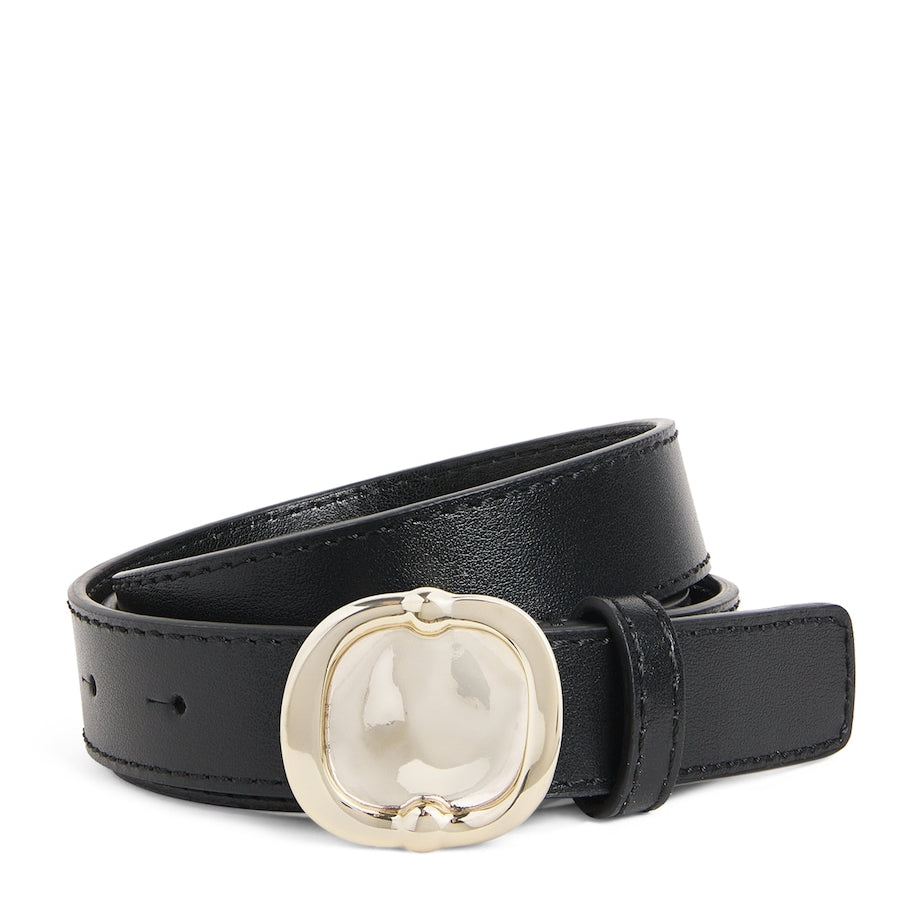 Claudie Pierlot Black Leather Belt