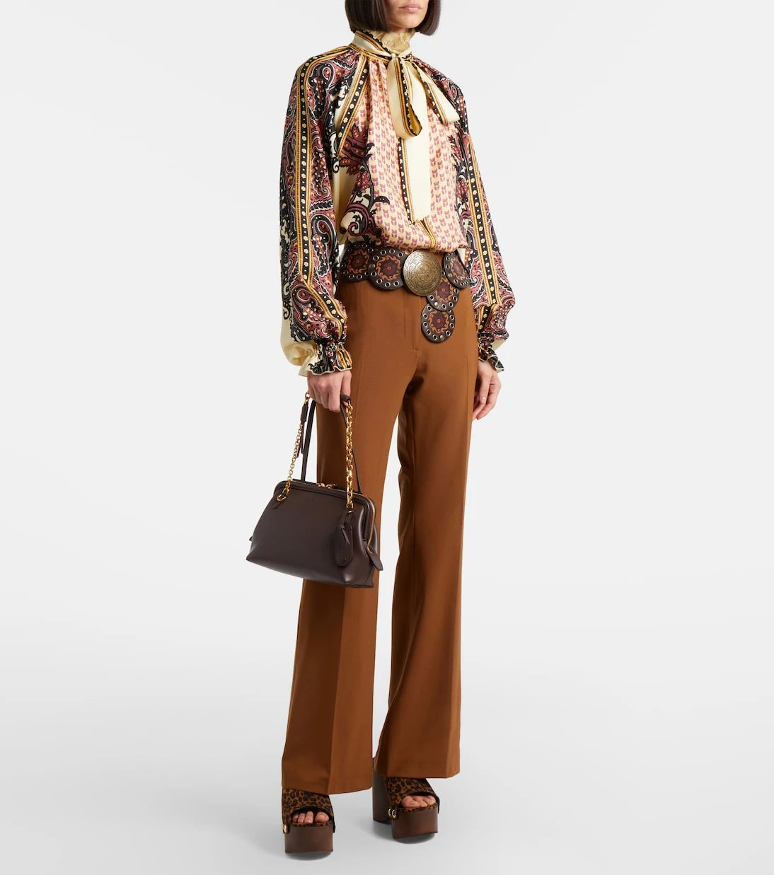 Etro - Leather shoulder bag