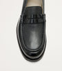 Leather Bloom Loafers