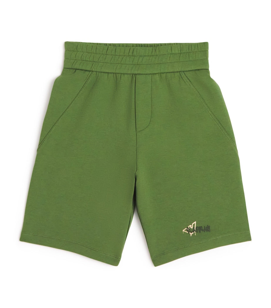 Emporio Armani Kids Logo Print Sweatshorts (4-16 Years)