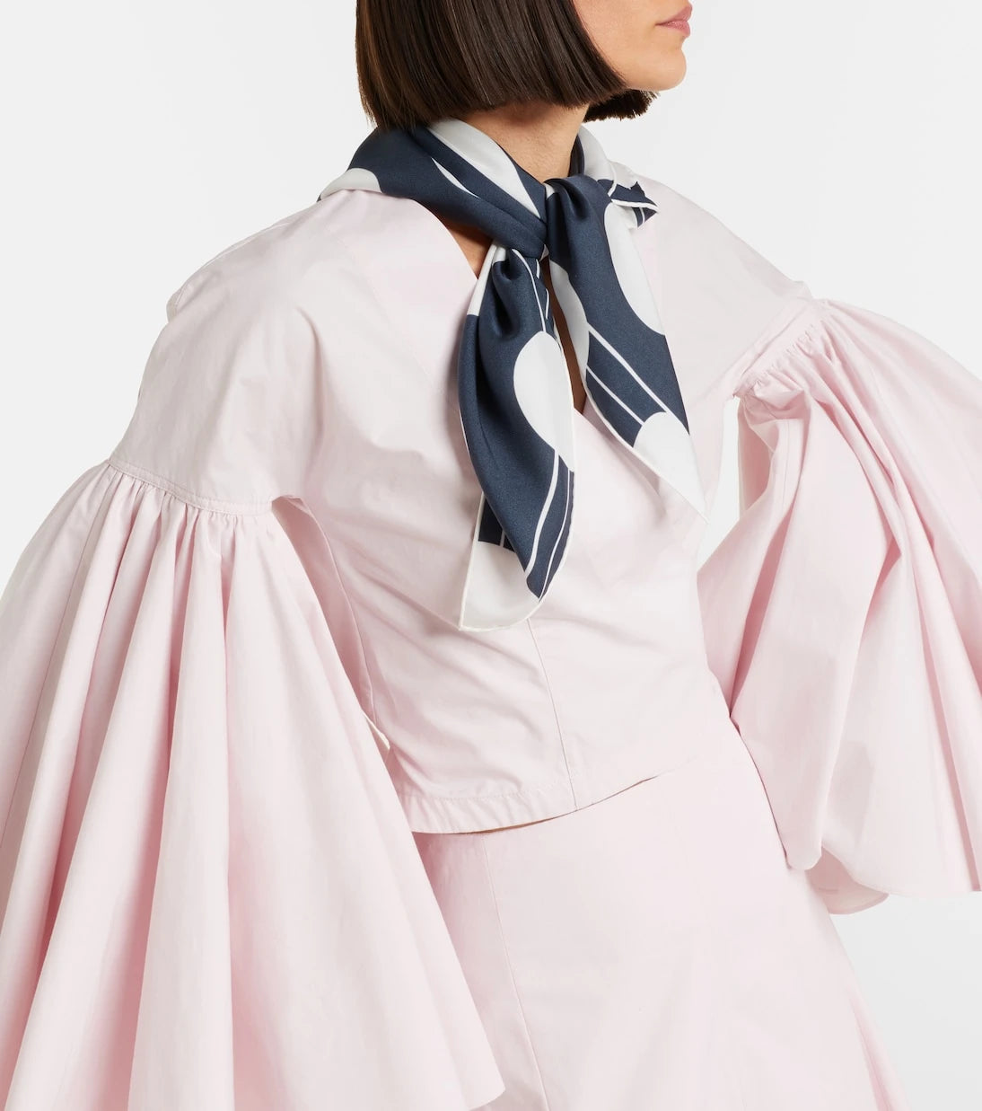 Jacquemus - Cœur printed silk scarf