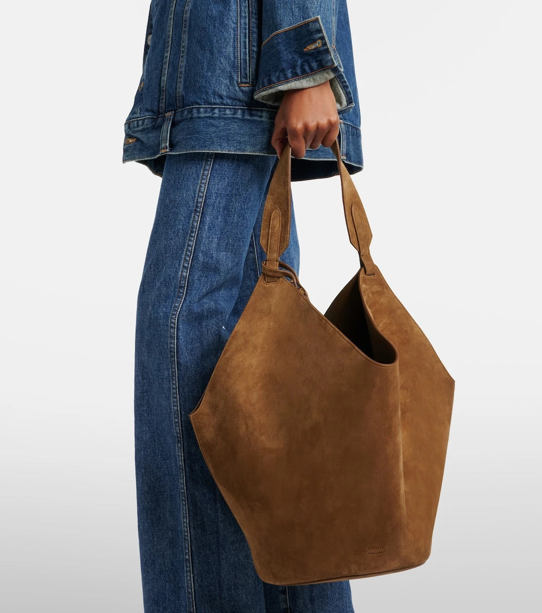 Khaite - Lotus Medium suede tote bag