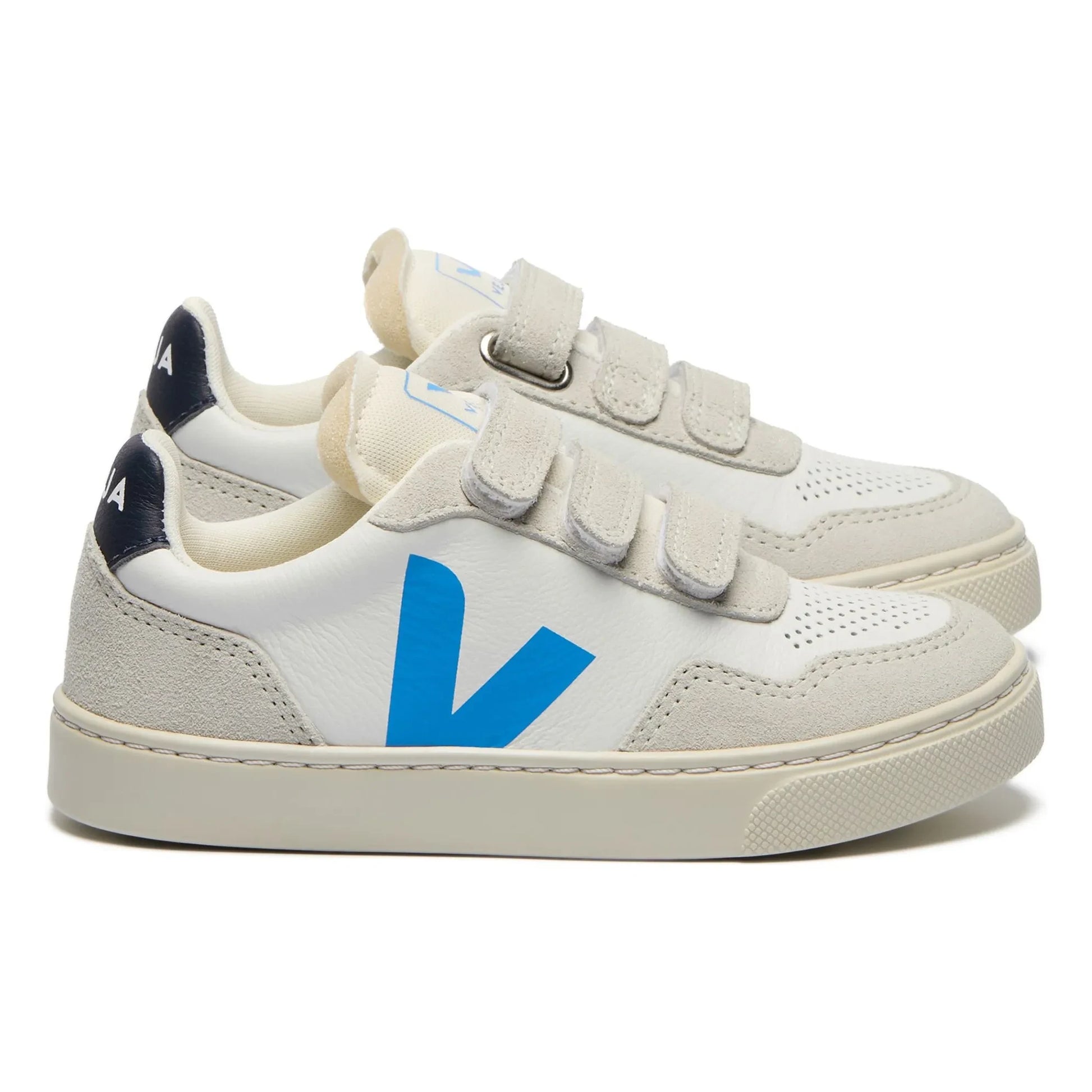 Veja - V-90 Leather Scratch Sneakers O.T. | Blue
