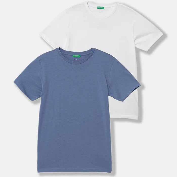 United Colors of Benetton çocuk basic tişört pamuklu 2'li