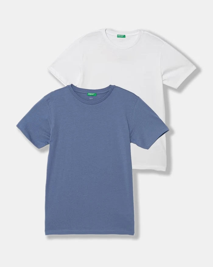 United Colors of Benetton çocuk basic tişört pamuklu 2'li