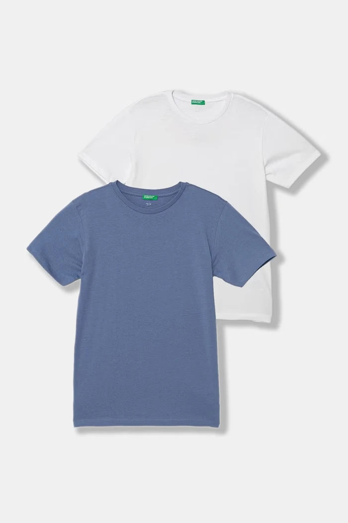 United Colors of Benetton çocuk basic tişört pamuklu 2'li