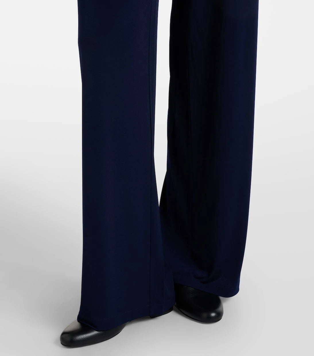Vince - Mid-rise jersey wide-leg pants