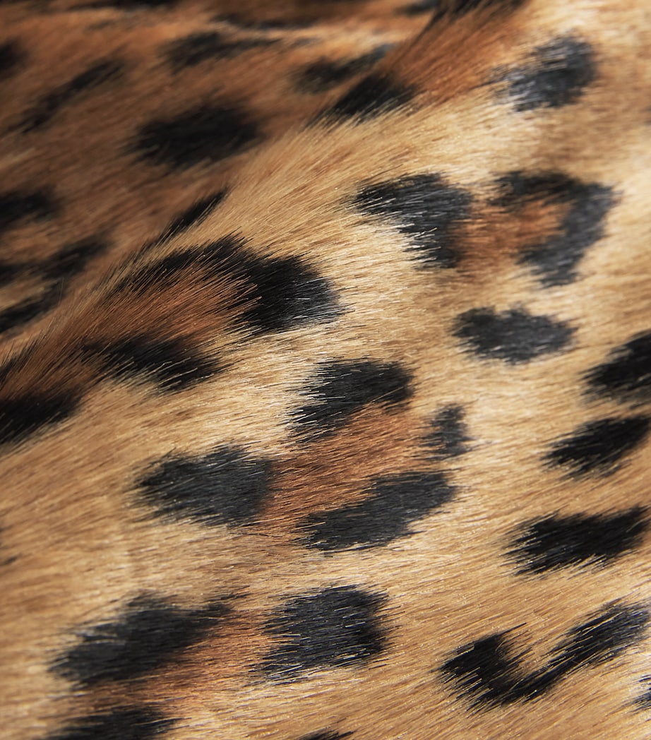 Maje Multi Leopard Print Mini Skirt