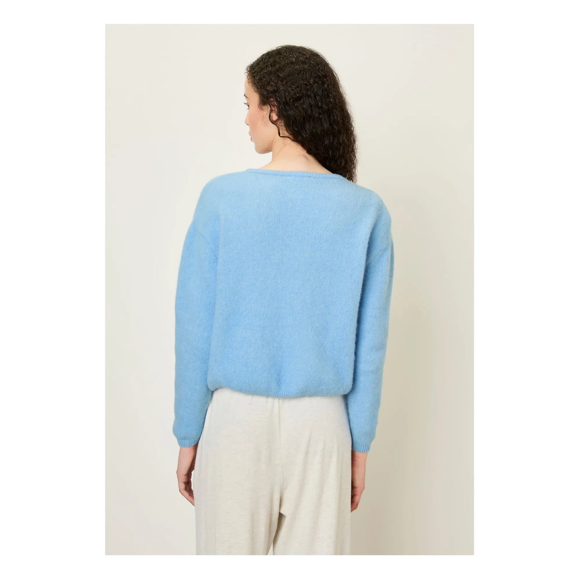 American Vintage - Vitow Alpaca and Wool Vest | Light blue