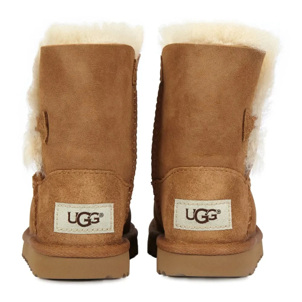 UGG - Bailey Button II Fur Lined Suede Boots | Camel