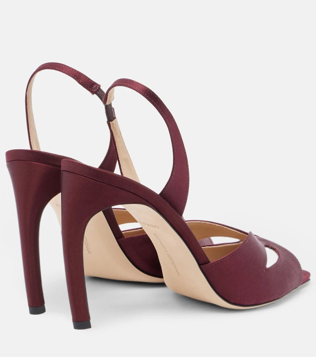 Victoria Beckham - Harlow satin slingback sandals
