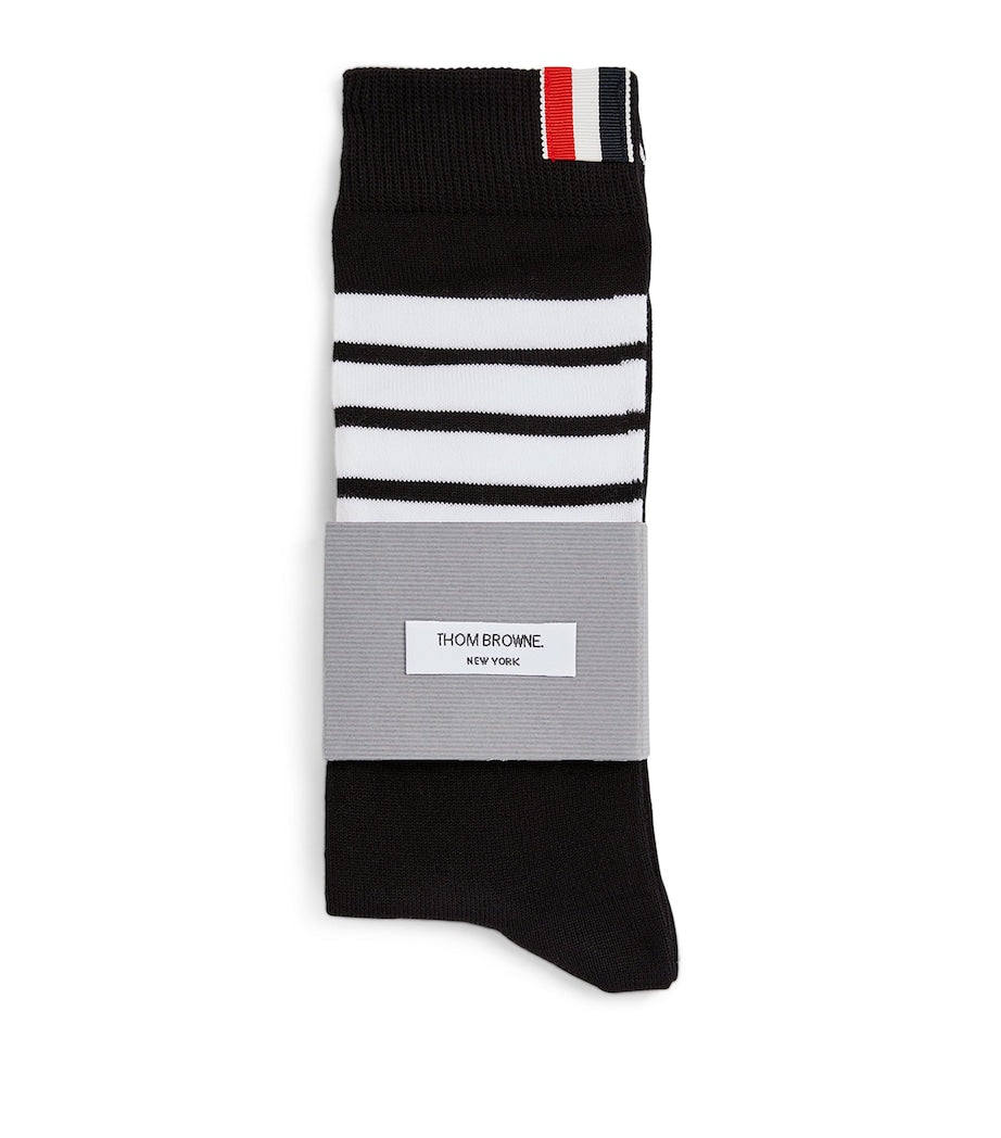 Thom Browne Kids 4-Bar Knee-High Socks